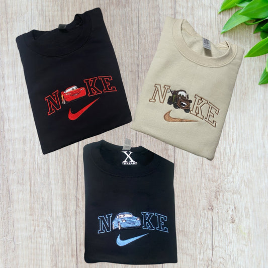 Tow Truck, Red Car, Blue Car