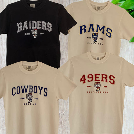 Football Kitty Tees