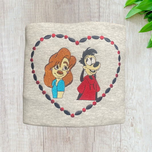 Max & Roxanne Heart Embroidered Sweatshirt