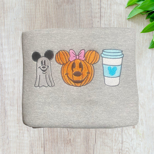 Mouse Ghost, Pumpkin and coffee